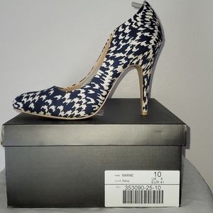 JustFab Marne Navy Pump size 10